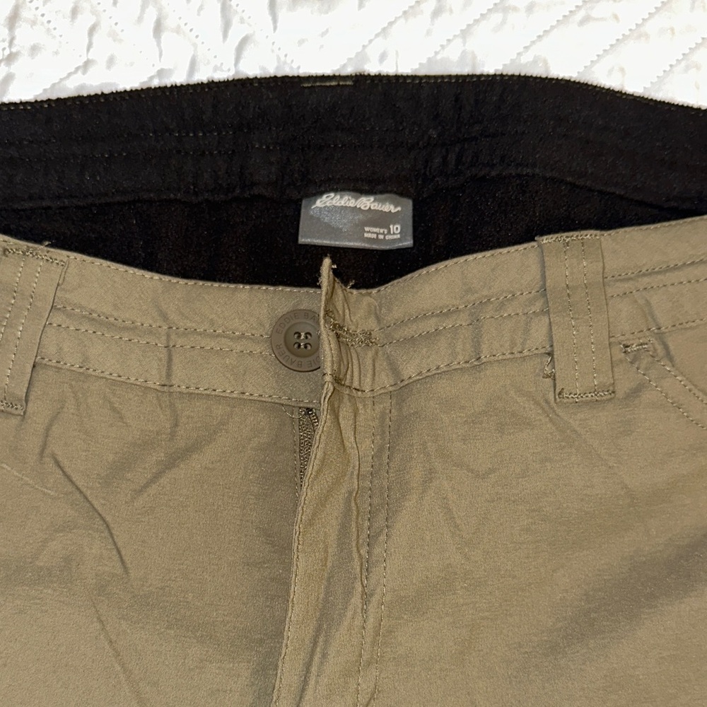 Eddie Bauer Olive Green Hiking / Ski Pants